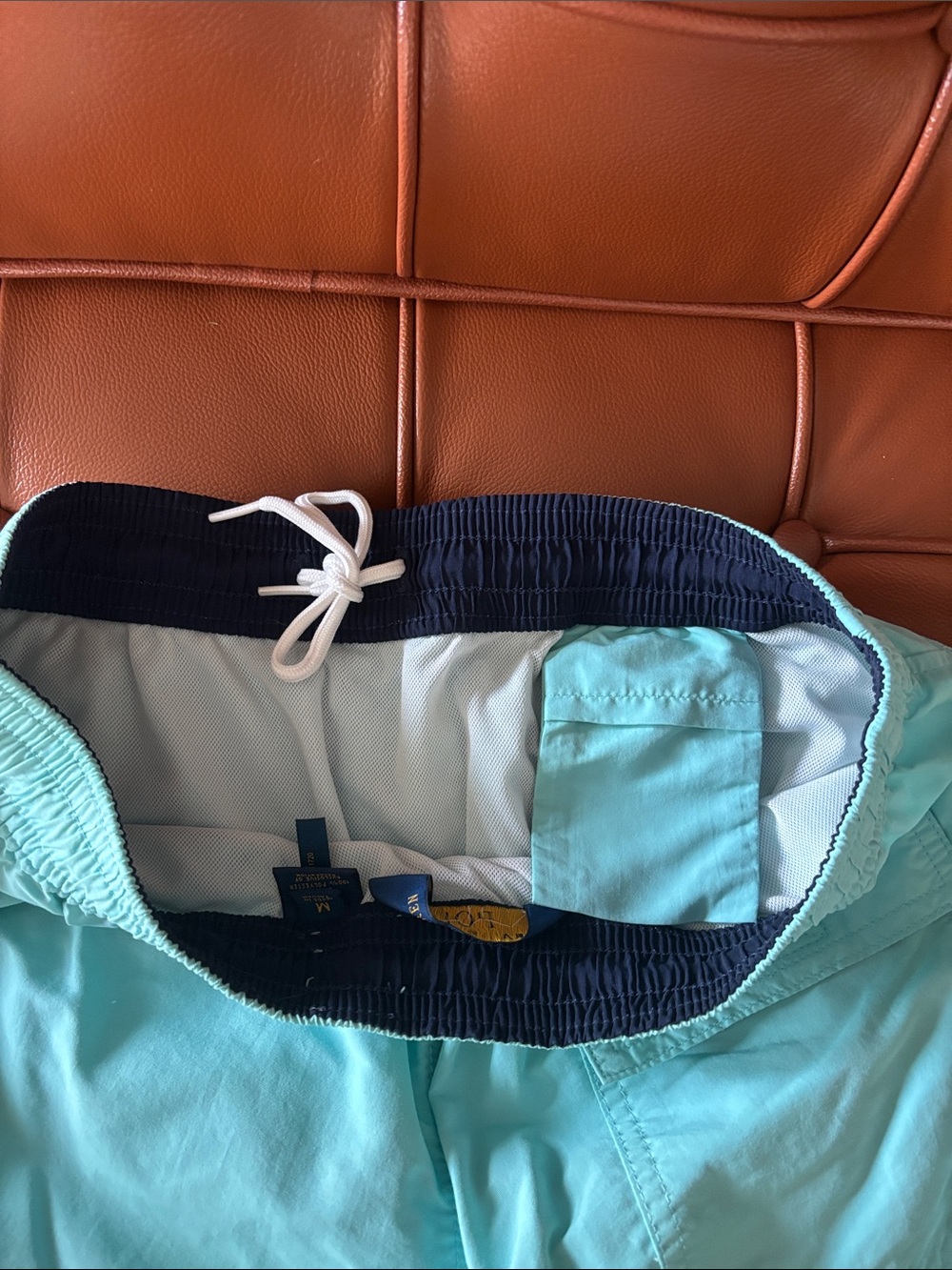 Polo by Ralph Lauren Aqua Men's Swim Trunks, Like New, Medium - Picture 4 of 7